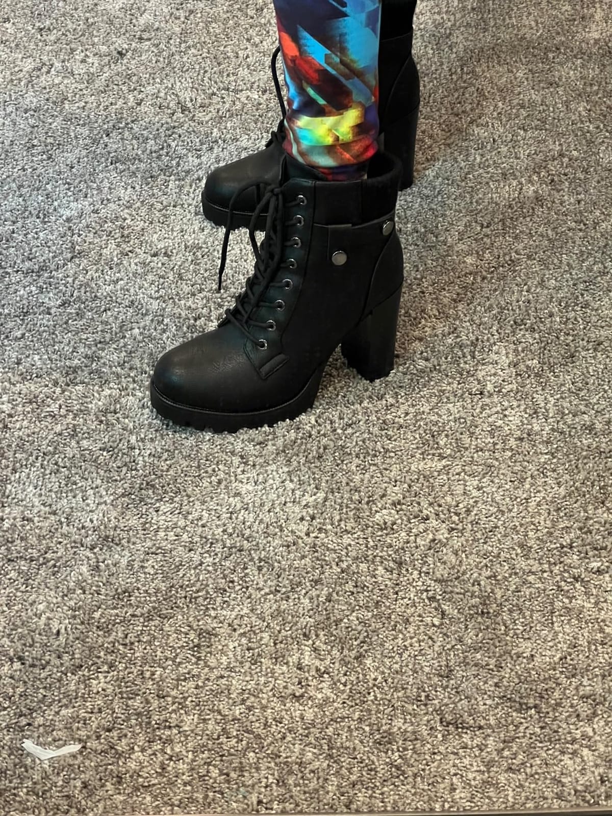 DREAM PAIRS Women's Lace up Combat Ankle Booties Shoes customer photo 2
