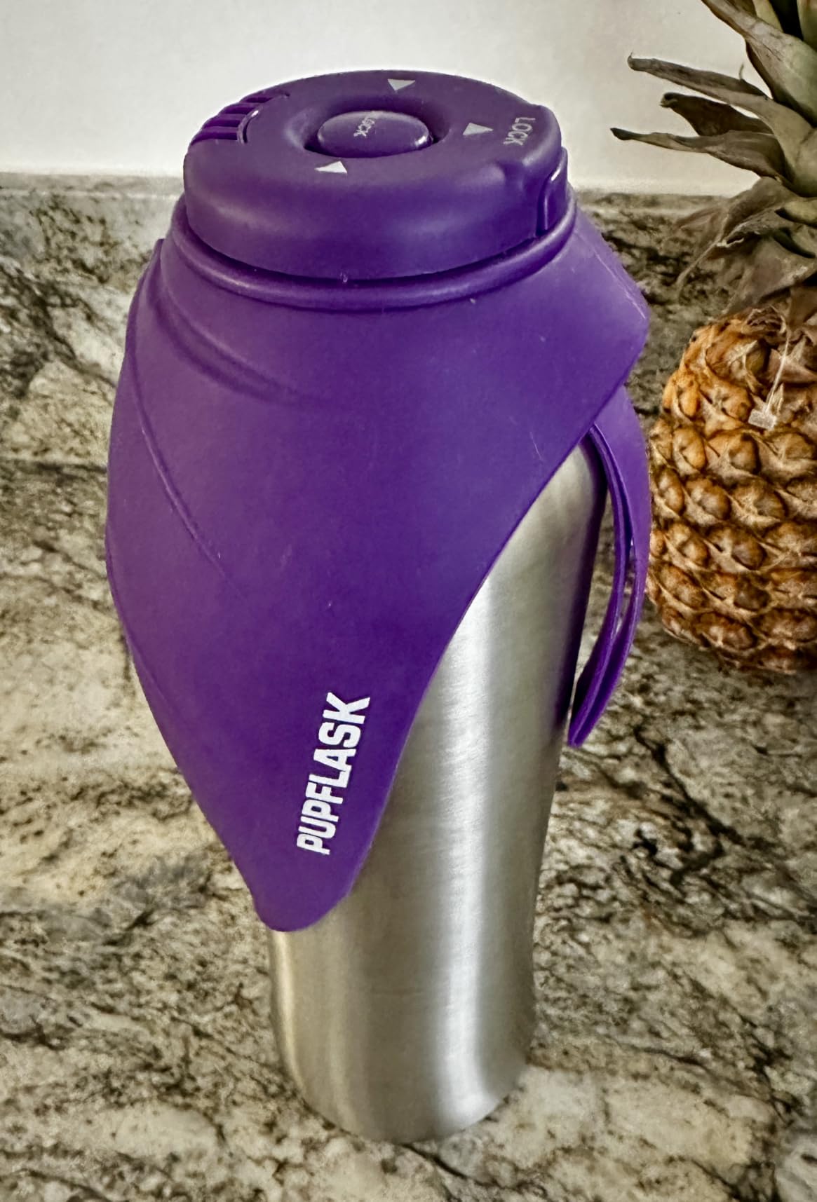 PupFlask Large Dog Water Bottle, Portable Stainless Steel Travel Bowl customer photo 1