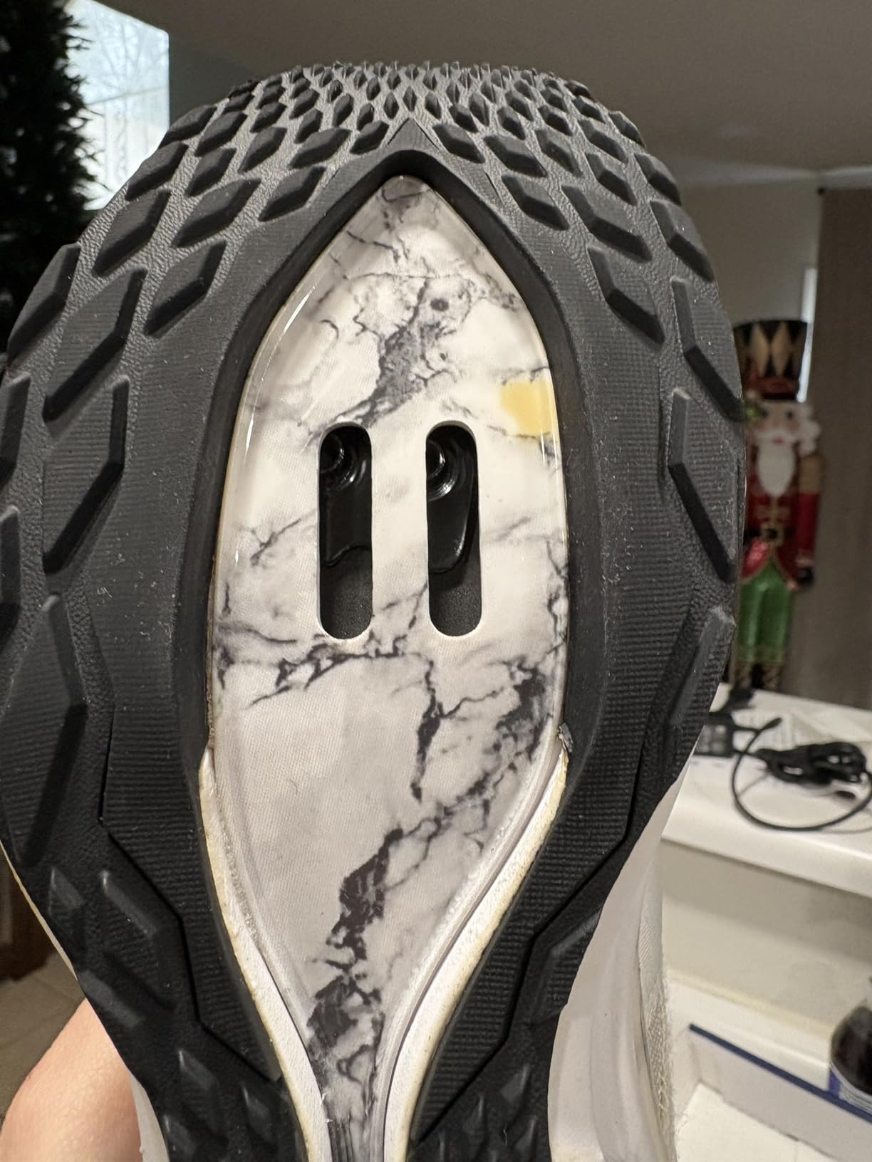 TIEM Slipstream - White Marble - Indoor Cycling Shoe, SPD Compatible (Women's Size 7) customer photo 2