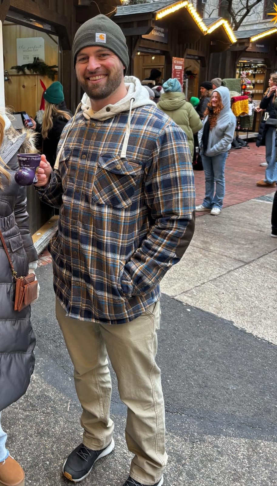 Legendary Whitetails Mens Hooded Plaid Flannel Berber Lined Shirt Jacket customer photo 1