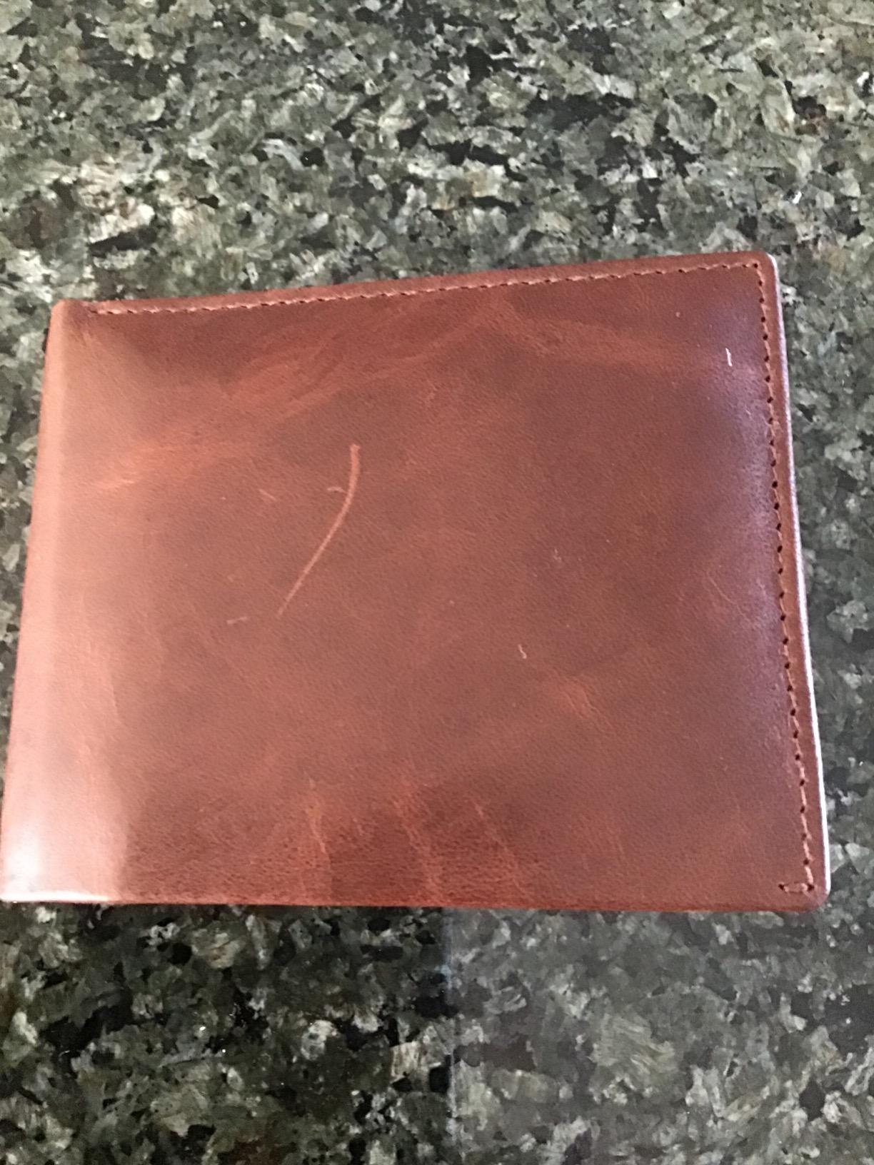 BULL GUARD RFID Blocking Bifold Mens Wallet Premium Top Grain Leather Brown Extra Capacity Wallet for Men Genuine Leather Western Brown, 11+ Cards, Flip Up ID Window, Gift For Men in Nice Gift Box customer photo 1