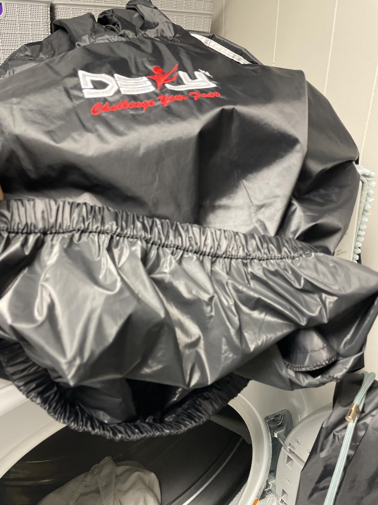 DEFY Heavy Duty Sauna Suit for Weight Loss Full Body Wrap Hoodie Men Women Anti-Rip Sweat suit Gym Workout Exercise Gear customer photo 2