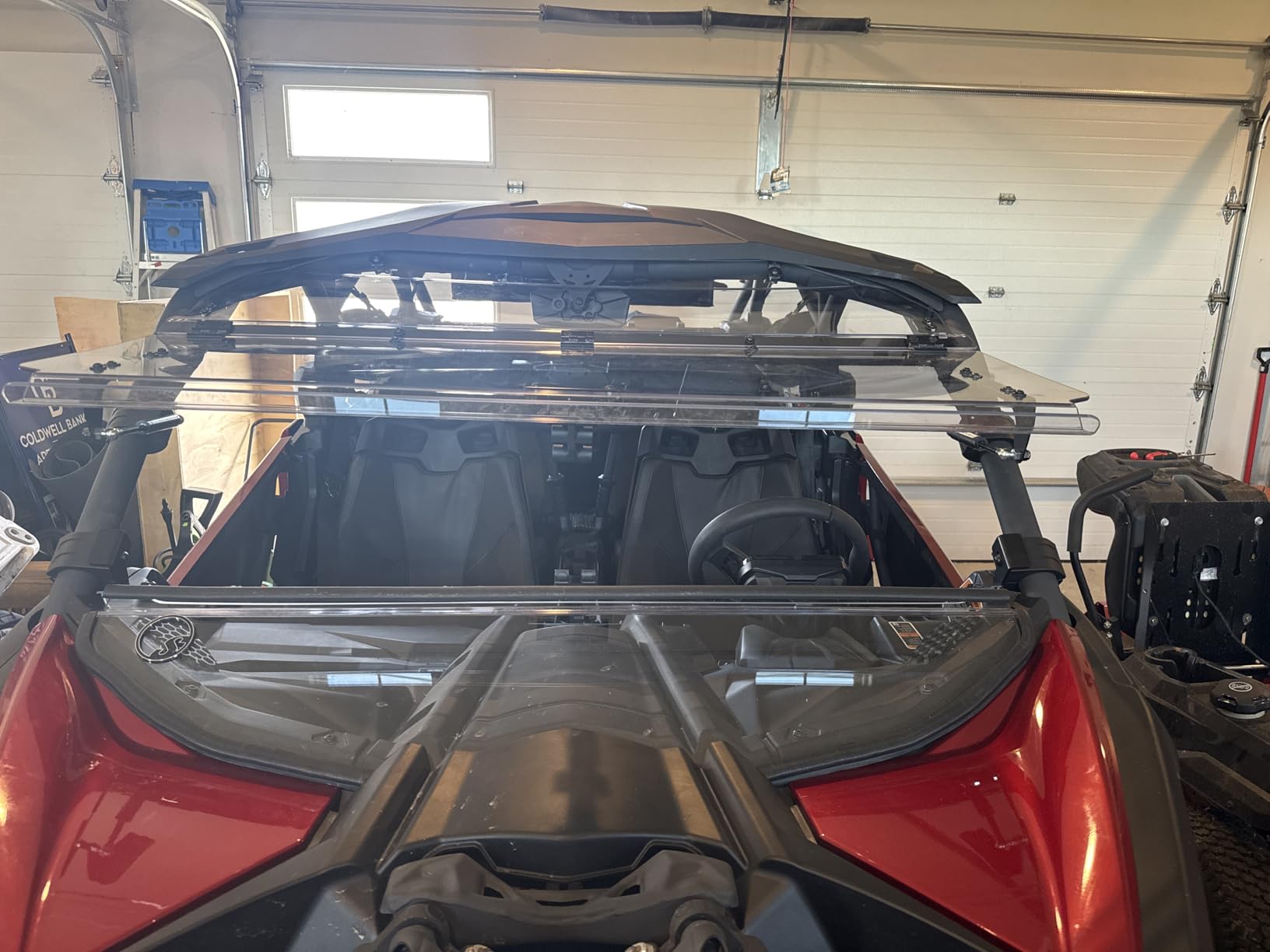 SuperATV Flip Windshield for Can Am Maverick X3 | 2017+ customer photo 1