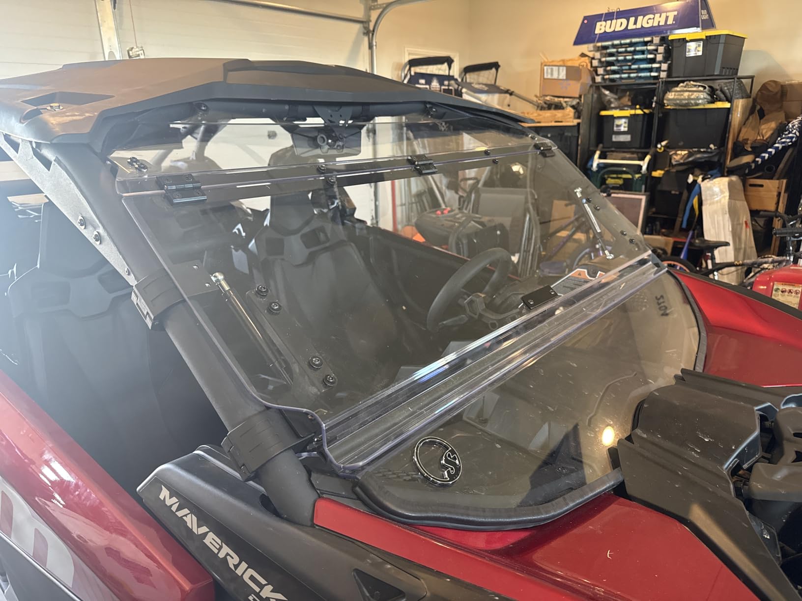 SuperATV Flip Windshield for Can Am Maverick X3 | 2017+ customer photo 2