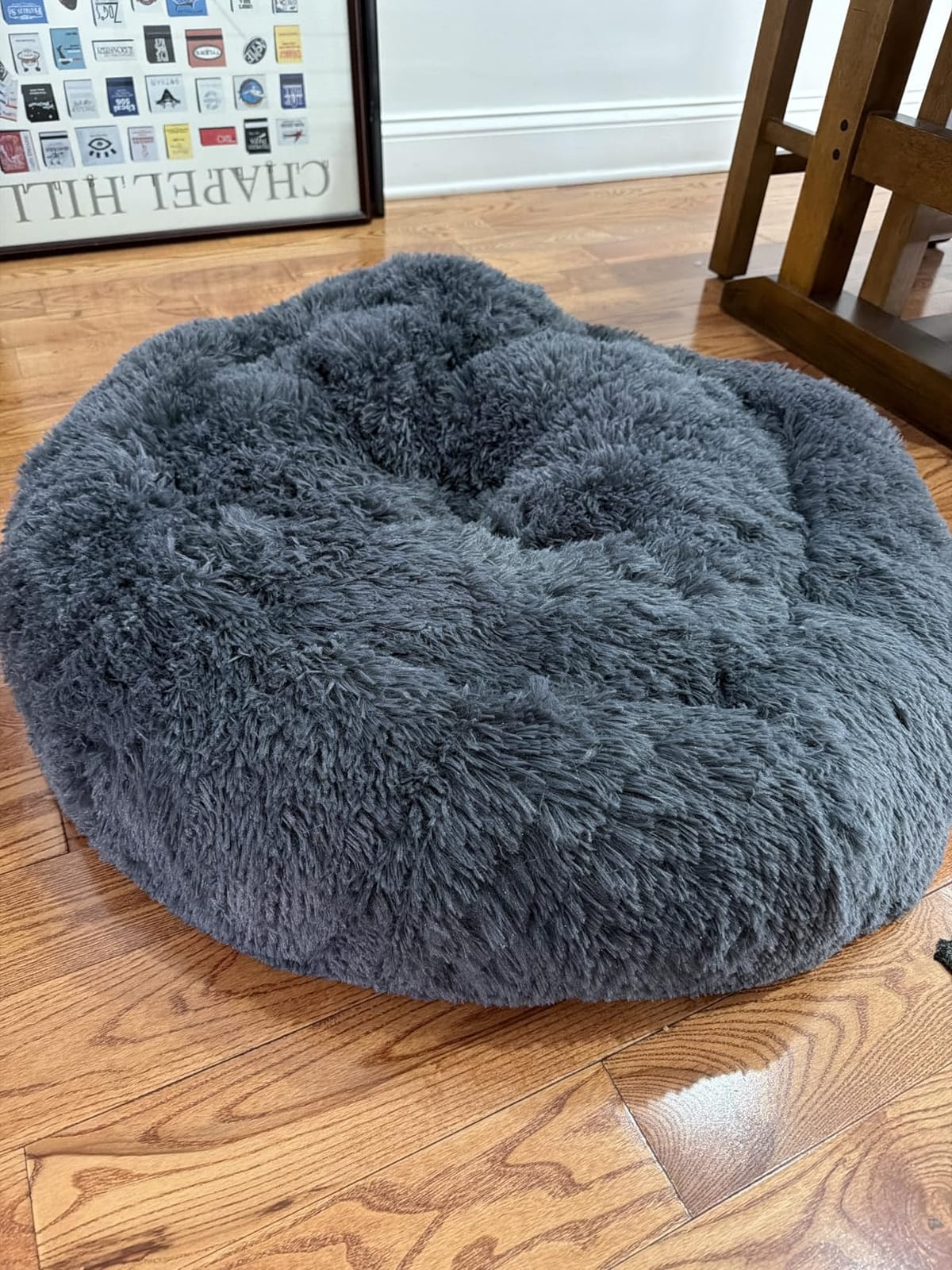MIXJOY Orthopedic Dog Bed Comfortable Donut Cuddler Round Pet Beds Ultra Soft Washable Dog and Cat Cushion (20''/23''/30'') (23'', Brown) customer photo 2