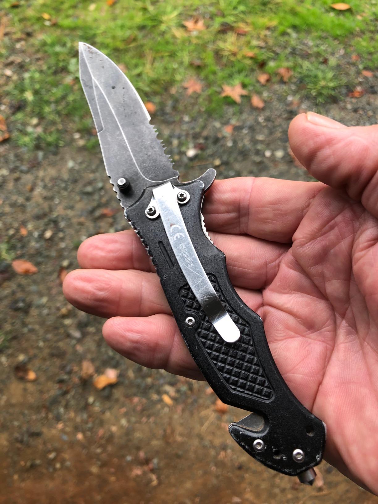 Steinbrucke Tactical Knife Pocket Knife Folding Stainless Steel 8Cr13Mov 3.4'' Blade, with Reversible Clip - Good Gift for Hunting Camping Survival Outdoor and Everyday Carry customer photo 1