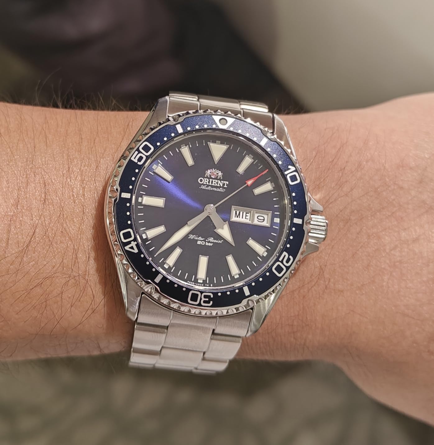 ORIENT Kamasu/Mako III Men's Automatic Manual Winding Sports Steel or Silicone Divers' Watch with Screw Crown and Sapphire Crystal customer photo 1