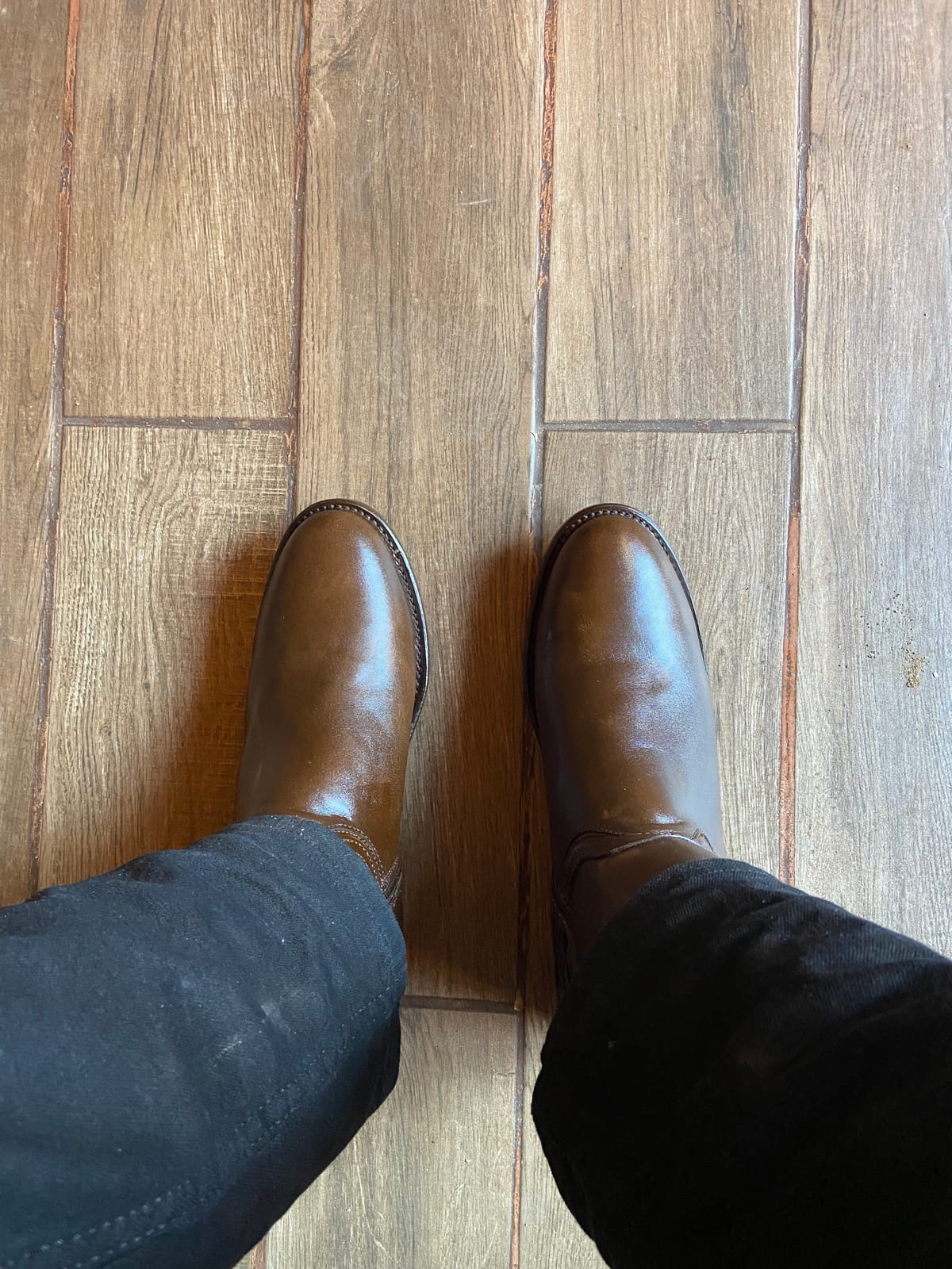 Soto Boots Men's Roper Cowboy Boots, Genuine Leather Men's Cowboy Boots, Western Boots For Men H4003 customer photo 1