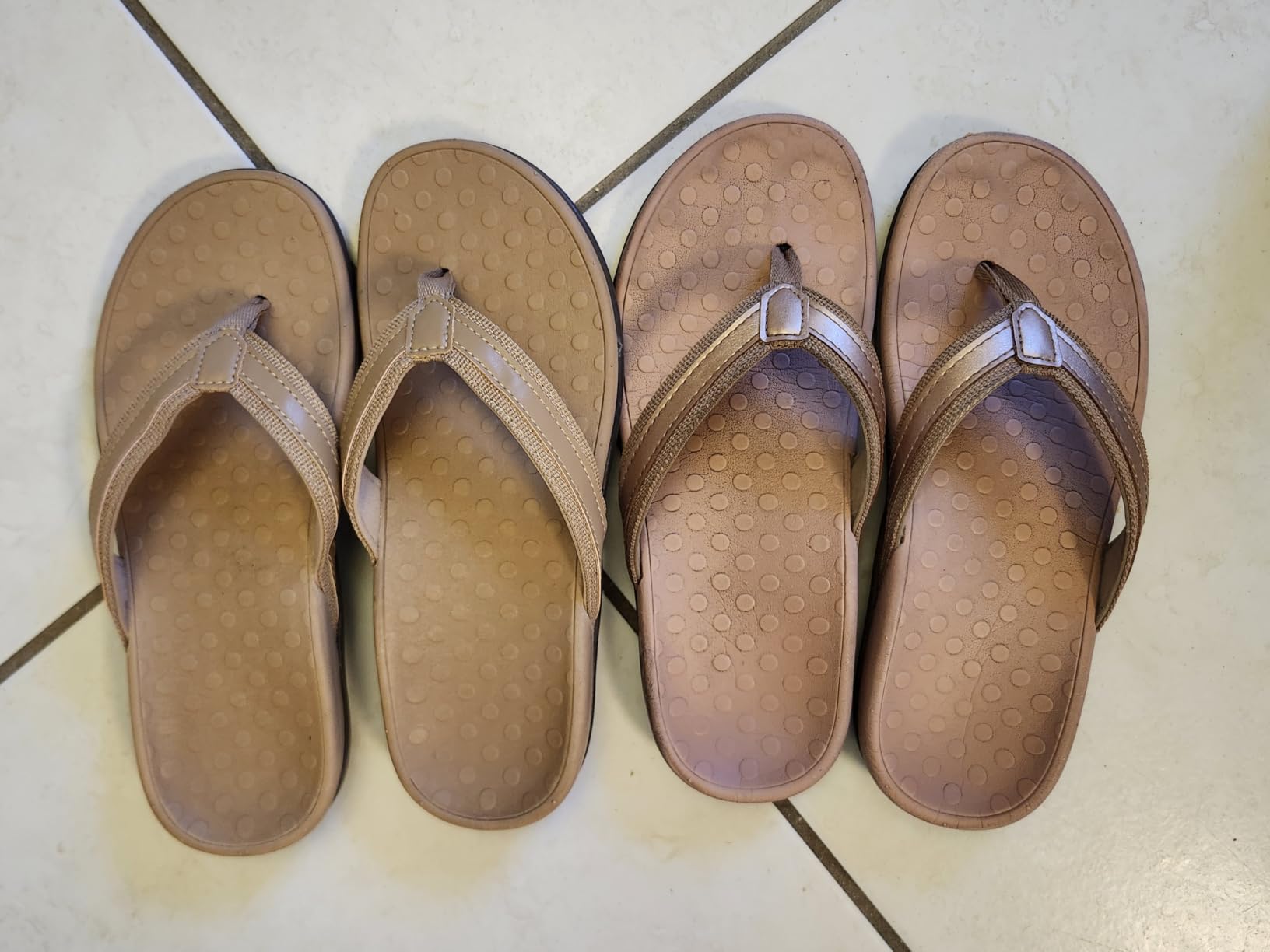 LLSOARSS Plantar Fasciitis Feet Sandal with Arch Support - Best Orthotic flip Flops for Flat Feet,Heel Pain- for Women customer photo 1