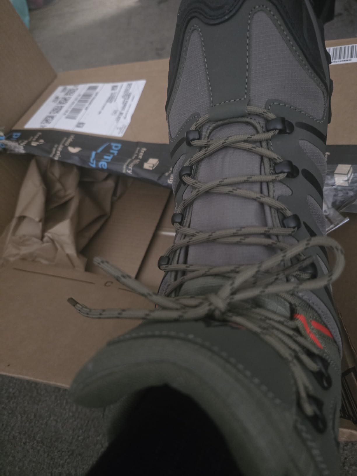 NORTIV 8 Men's Ankle High Waterproof Hiking Boots customer photo 2