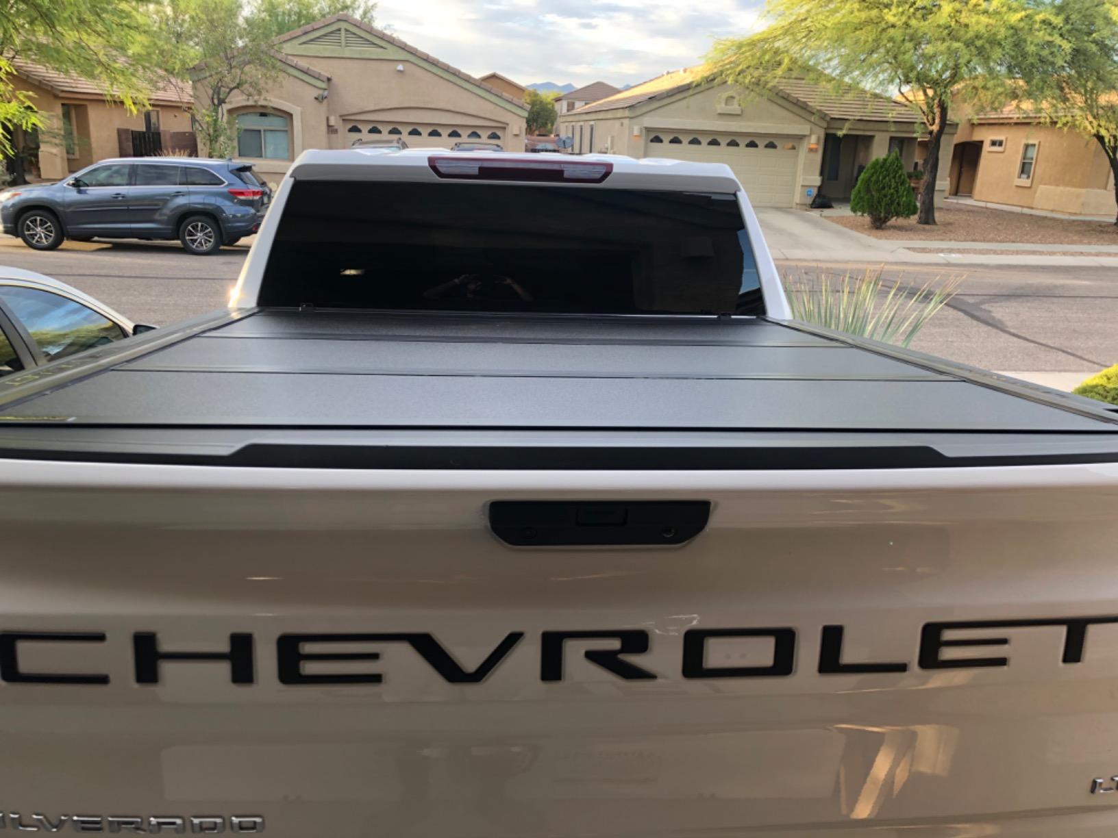 RealTruck Undercover Ultra Flex Hard Folding Truck Bed Tonneau Cover | UX12023 | Fits 2019-2025 Chevy/GMC Silverado/Sierra 1500, Works w/MultiPro/Flex Tailgate 6' 7