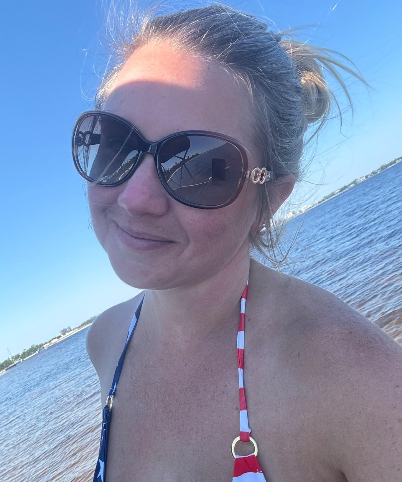 Sunier Sunglasses Womens Polarized, Trendy Oversized Big UV400 Sun Glasses customer photo 1