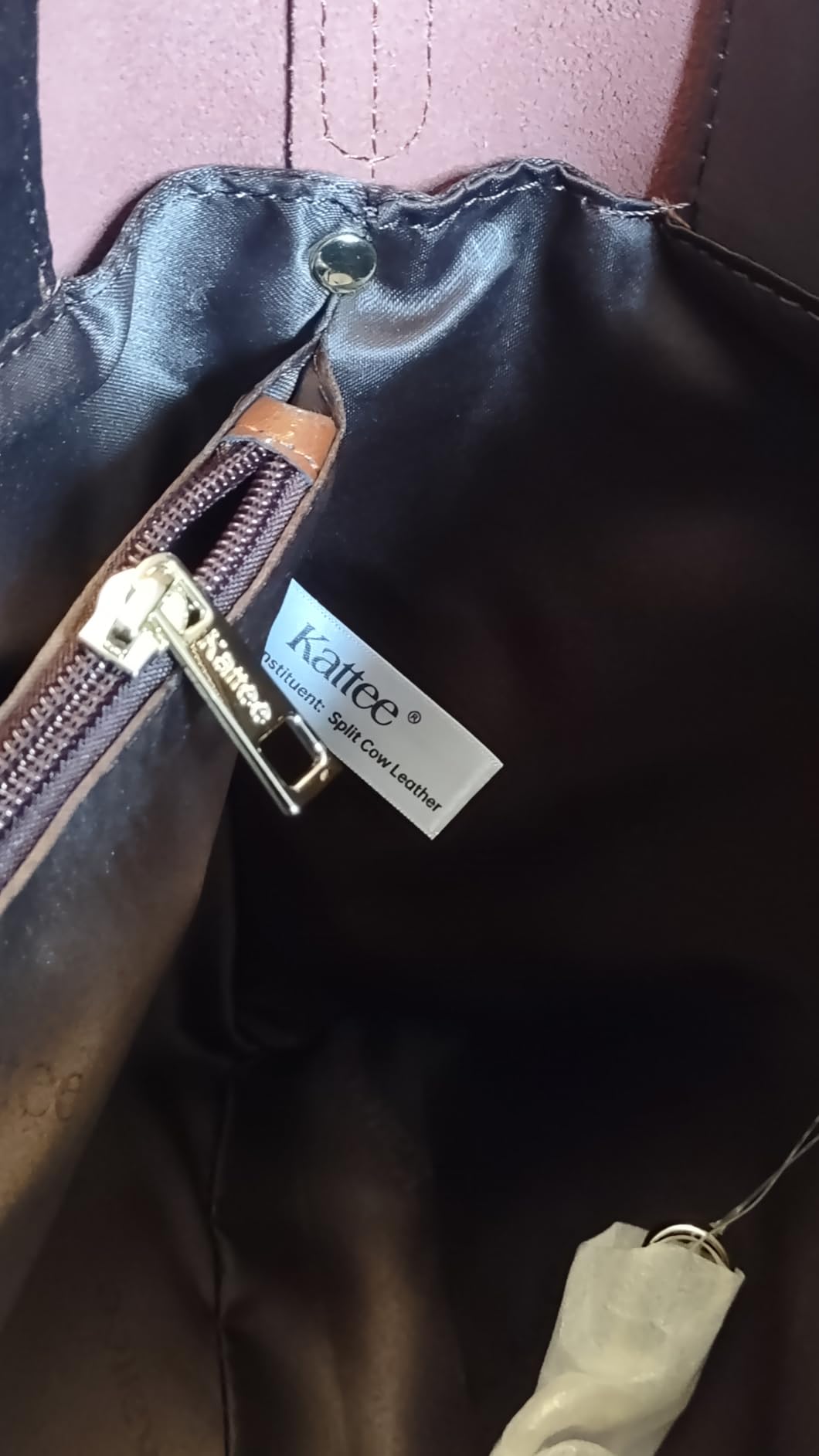 Kattee Genuine Leather Tote Bag for Women customer photo 1