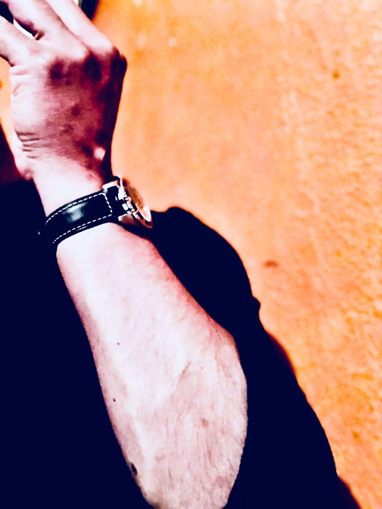 Quick Release Retro Leather Watch Band,Vintage Oil-tanned Pull-up Leather Strap Replacement,Choice of Width-18mm 20mm 22mm 24mm or 26mm customer photo 2