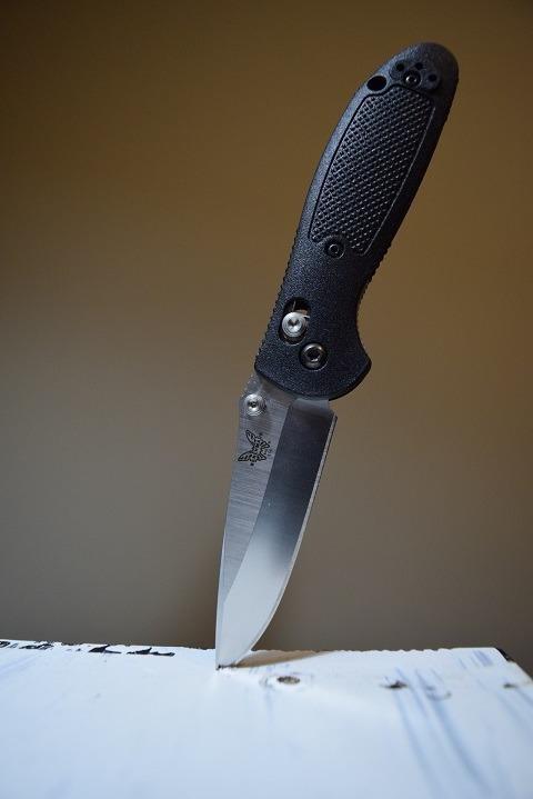 Benchmade Mini Griptilian Knife Drop-Point Blade Made EDC Manual Finish 556 Handle customer photo 2