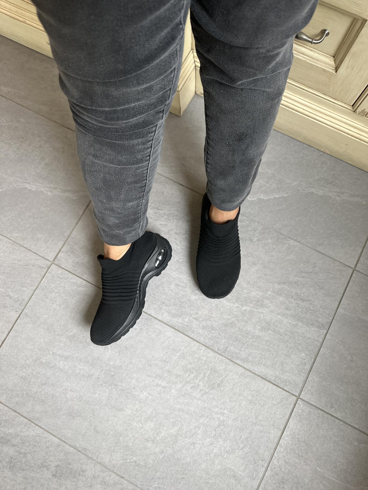 HKR Women Walking Shoes Comfortable Slip On Sneakers customer photo 2