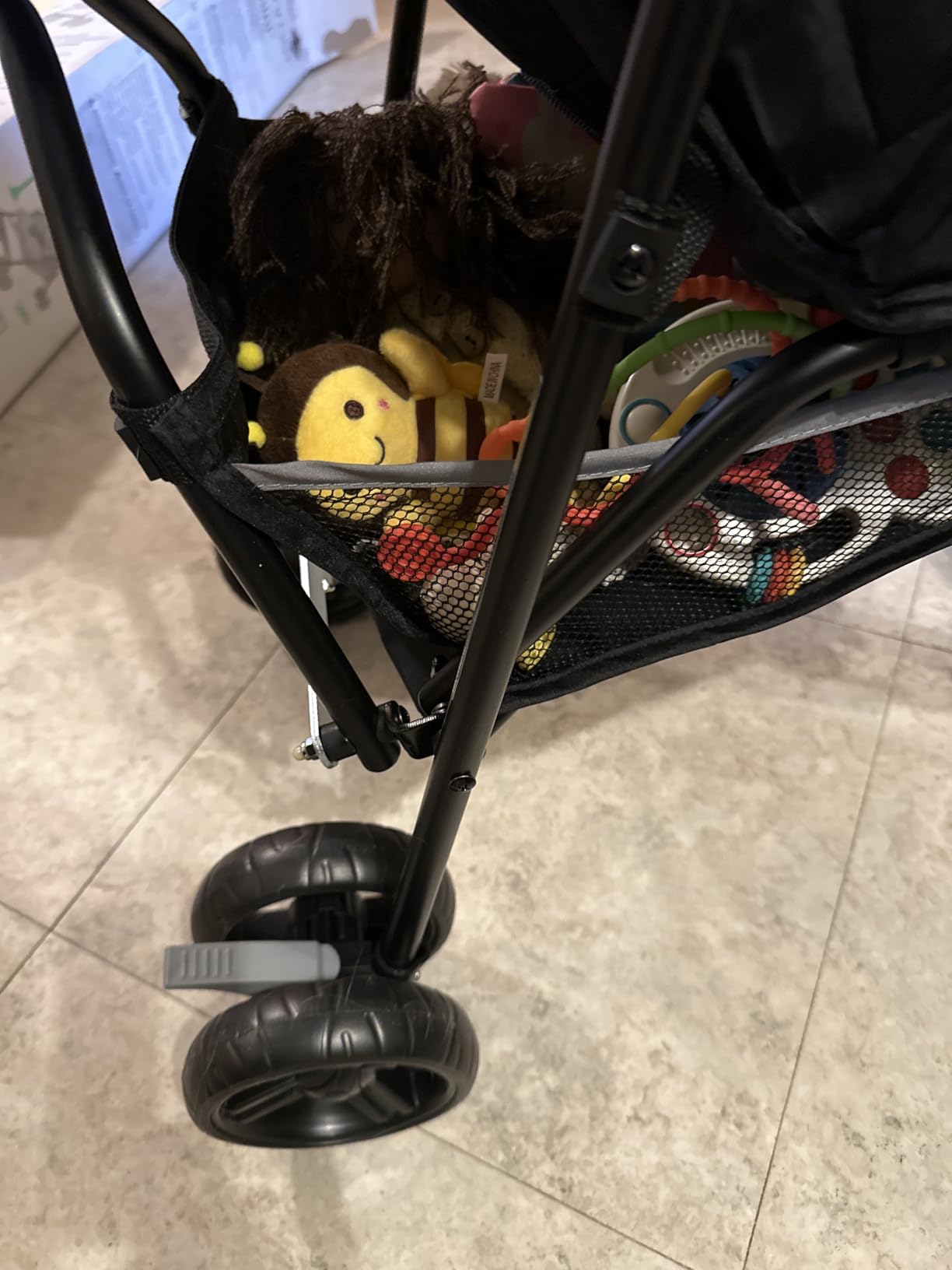 Ingenuity 3D Mini Convenience Stroller - Lightweight Stroller with Compact Fold, Multi-Position Recline, Canopy with Pop Out Sun Visor, Umbrella Stroller for Travel, Gray customer photo 1
