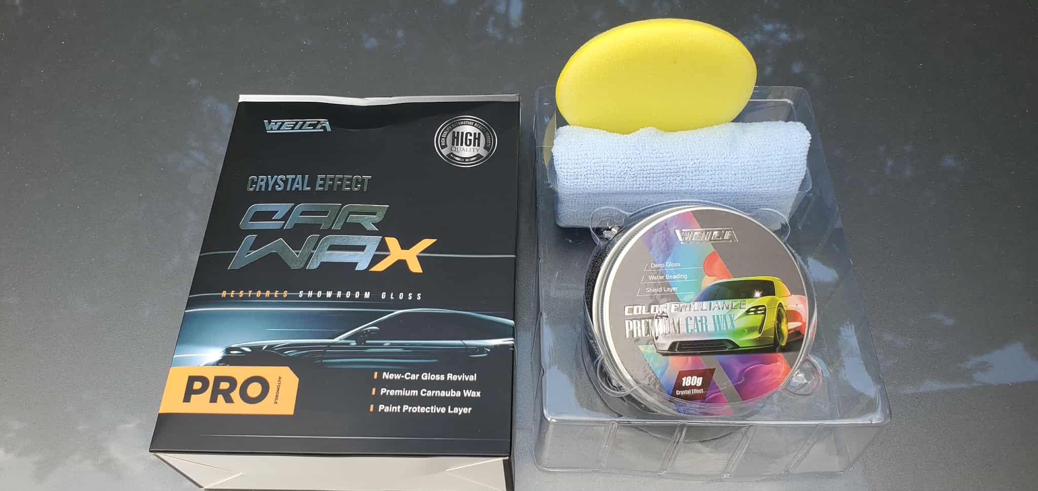 Car Wax for Light & Metallic Cars | White, Silver, Pearl | Anti-Yellowing Carnauba | 90° Water Beading & UV Shield customer photo 2