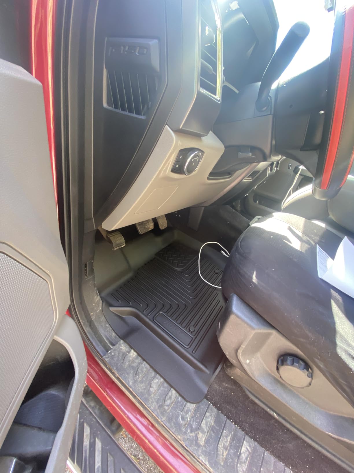 Husky Liners Weatherbeater Floor Mats | Fits 2015-2026 Ford F-150, 2022-2026 Lightning, SuperCrew (Crew Cab) w/Carpet & w/Out Fold Flat Storage | Front & 2nd Row, 3-pc Black - 94041 customer photo 1