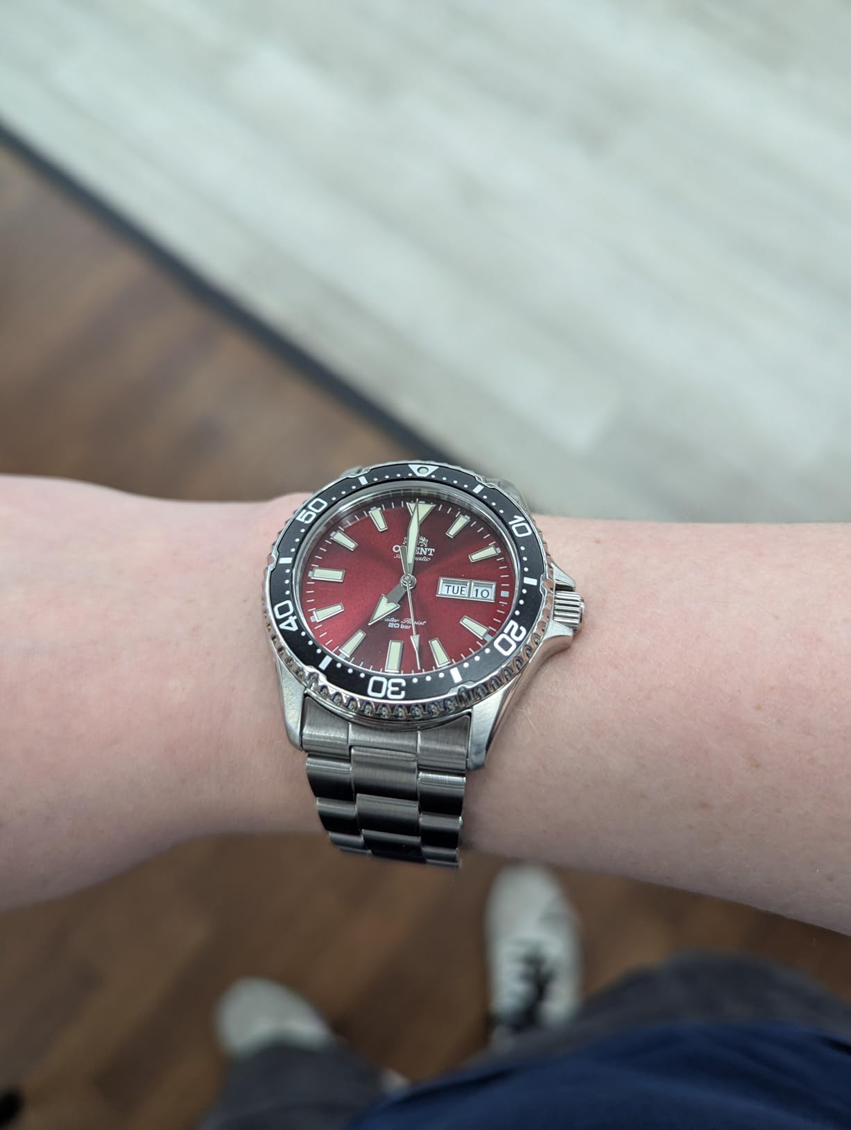Orient Men's Kamasu Stainless Steel Automatic Diving Watch with Sapphire Crystal customer photo 1