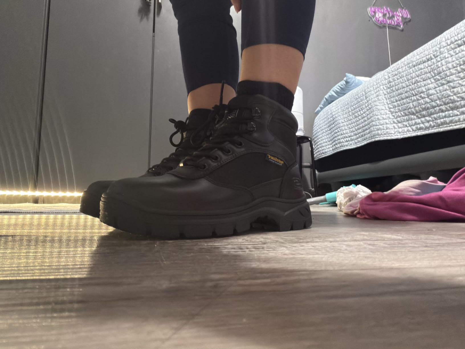 Skechers Men's Wascana Benen Tactical | Work, Waterproof, Relaxed Fit, Electrical Hazard, Slip Resistant, Memory Foam customer photo 2