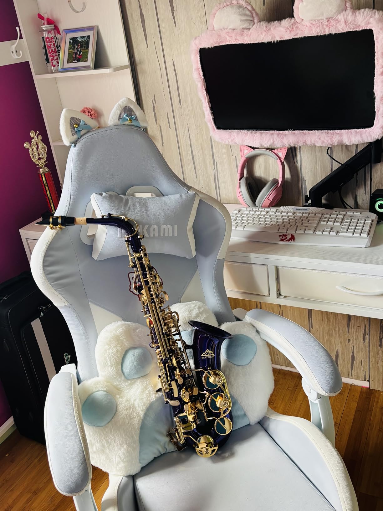 EASTROCK E Flat Alto Saxophone Gold Alto Sax for Beginners and Students customer photo 1
