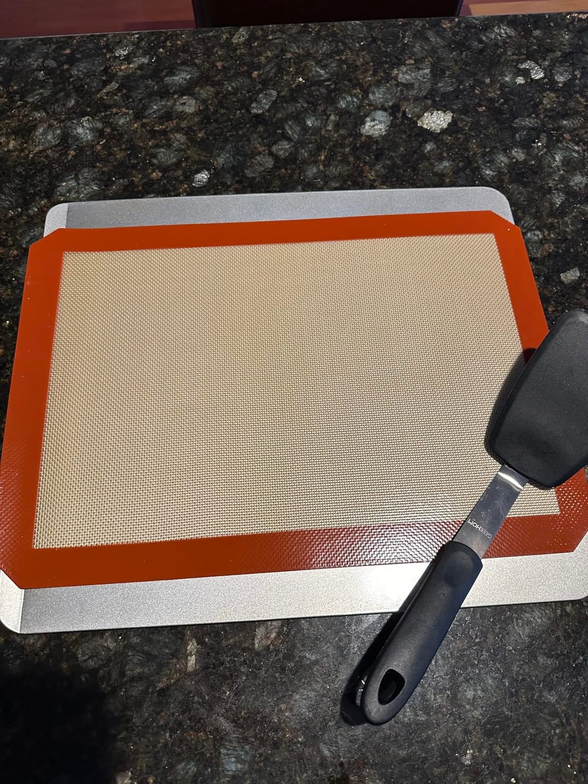 STATINT Silicone Baking Mat, Nonstick Half Sheet Baking Mat, Set of 2 customer photo 1