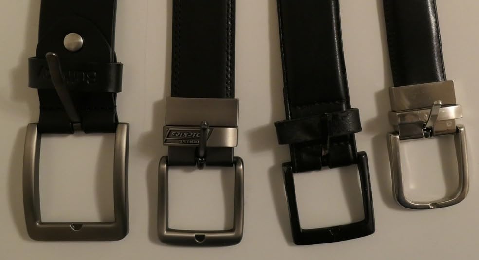 Men's Full Grain Leather Belt - Solid One-Piece Leather, 1.5