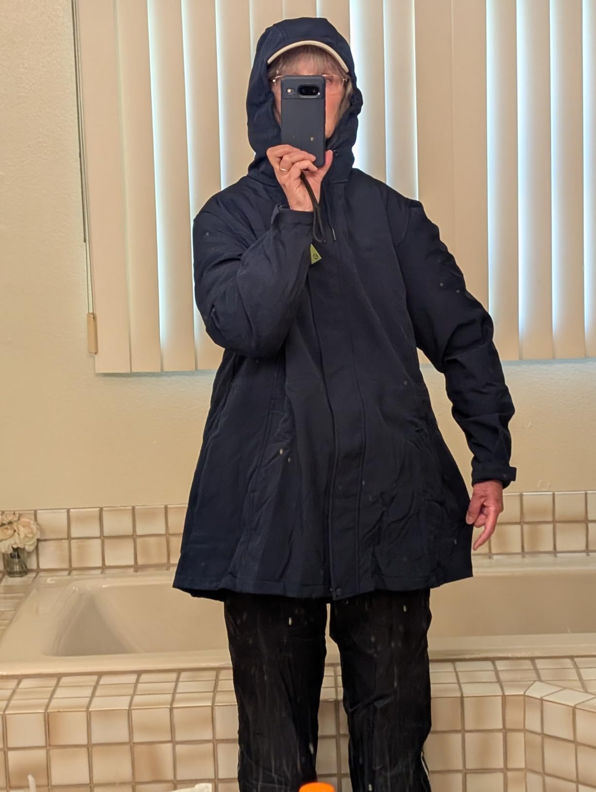 Outdoor Ventures Women's Waterproof Fleece Lined Hooded Softshell Rain Coat customer photo 1