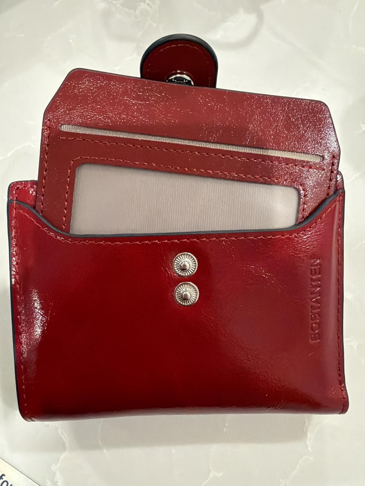 Leather Womens Wallet Small RFID Blocking Credit Card Holder customer photo 2