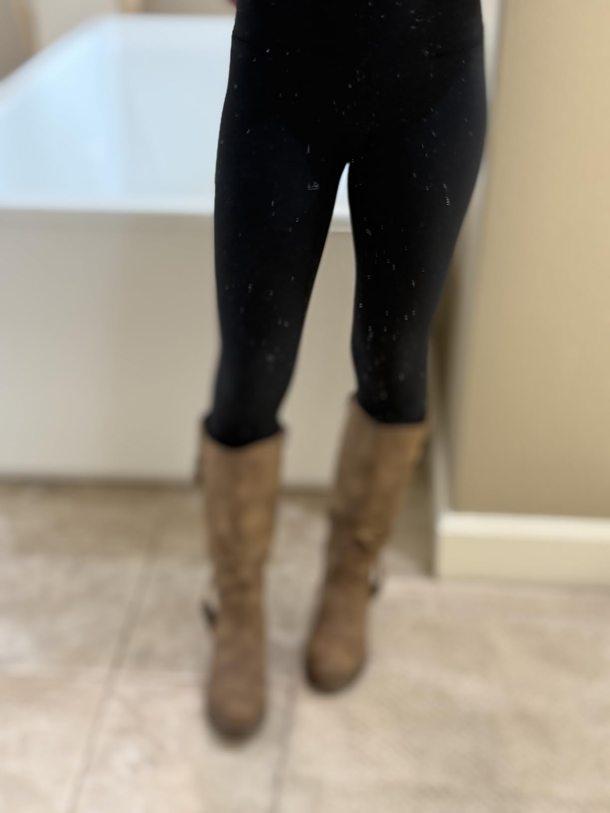 GLOBALWIN Women's Knee-High Riding Boots Tall Fashion Boots with Chunky Low Heel & Side Zipper customer photo 2