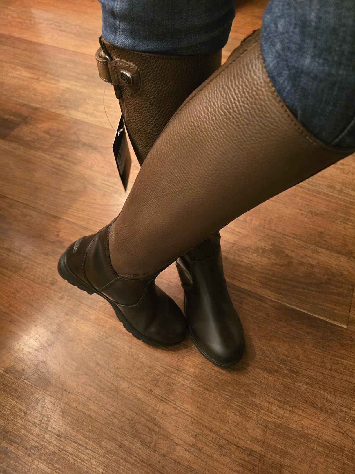 Women's Moorland II Highrider Tall Riding Boot - Full-Grain Leather Waterproof Breathable Side-Zip Equestrian Boots customer photo 1