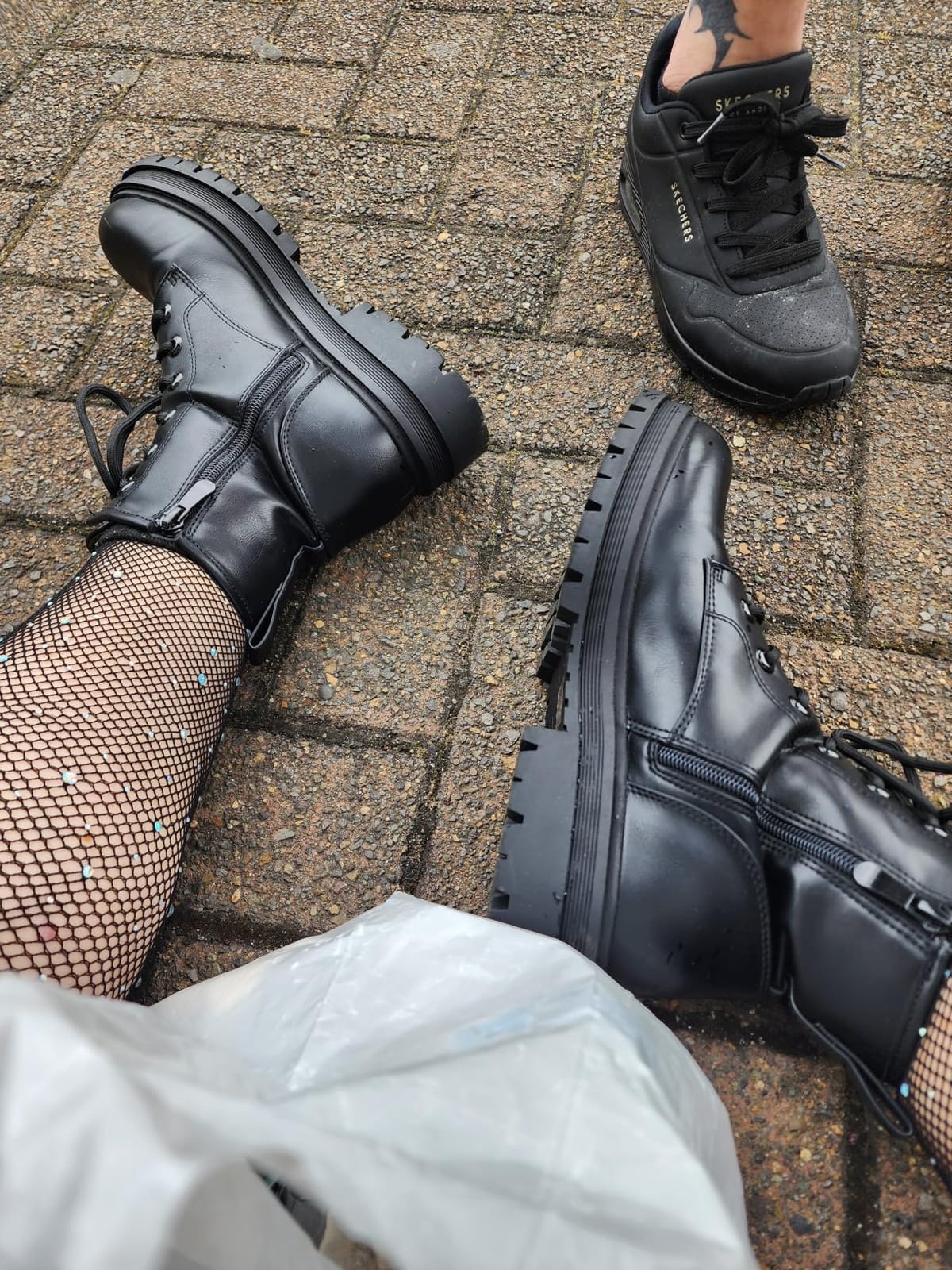 DREAM PAIRS Women's Combat Boots Lace-up Ankle Boots customer photo 1