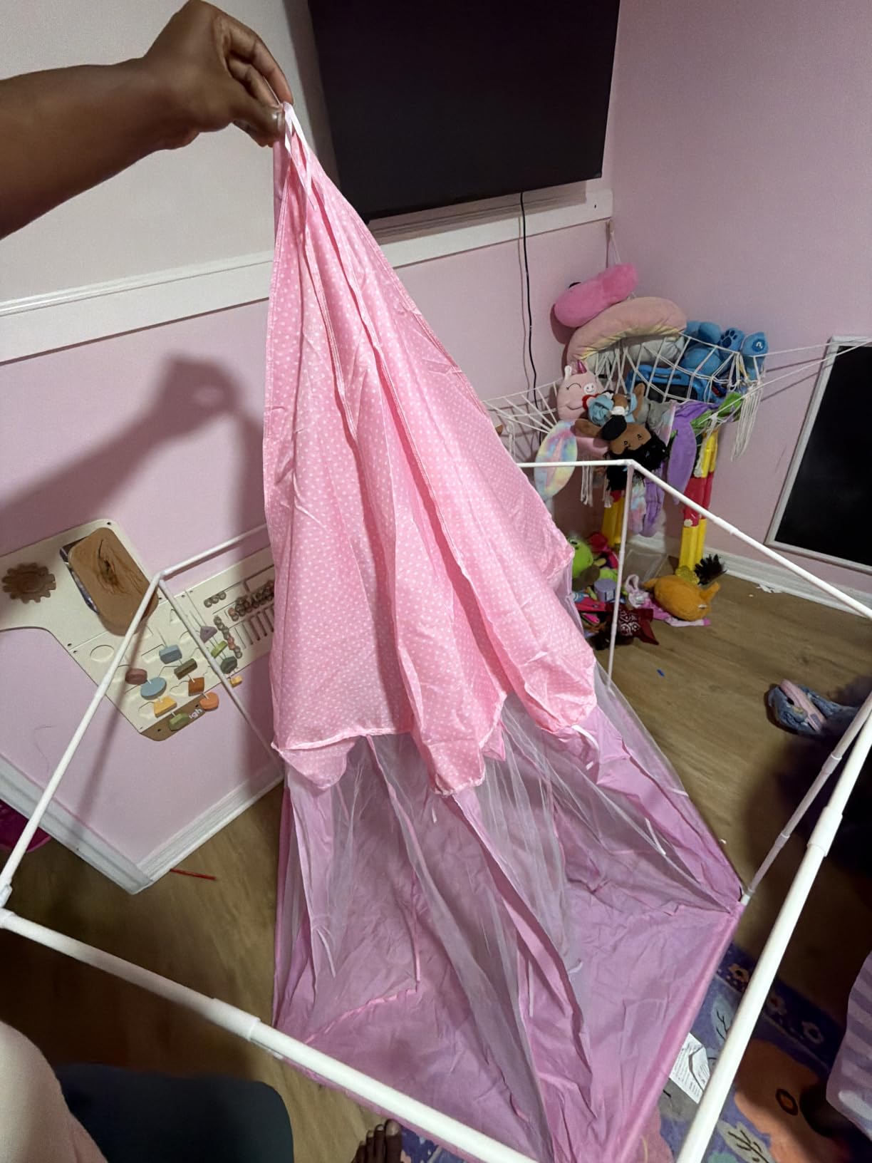 ORIAN Princess Tent for Girls, Kids Pink Play Tent, Ages 2–7, 55