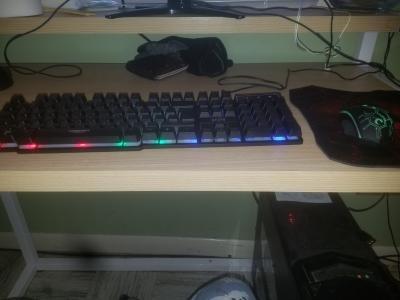 Gaming Keyboard and Mouse and Mouse pad and Gaming Headset, Wired LED RGB Backlight Bundle for PC Gamers and Xbox and PS4 Users - 4 in 1 Edition Hornet RX-250 customer photo 1