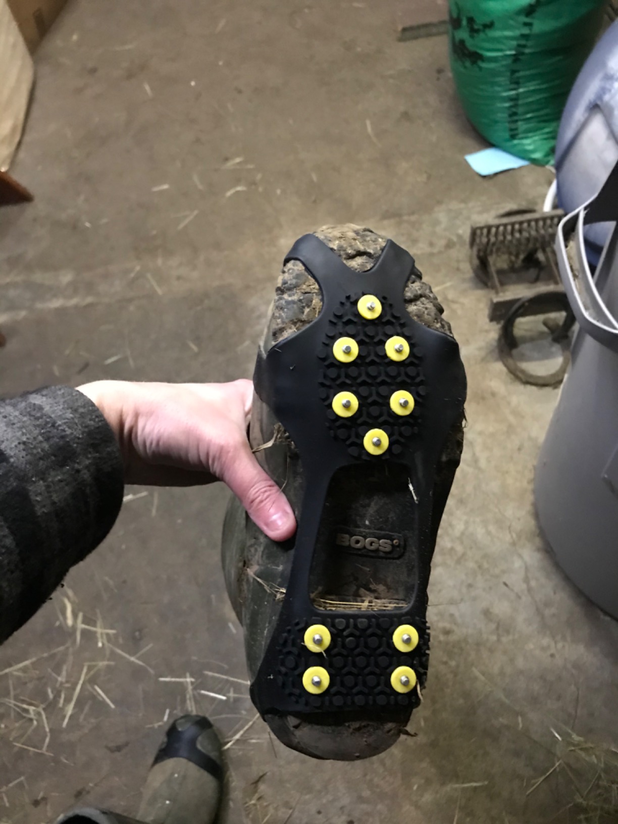 Ice Grips, Ice & Snow Grips Cleat Over Shoe/Boot Traction Cleat Rubber Spikes Anti Slip 10 Steel Studs Crampons Slip-on Stretch Footwear customer photo 2