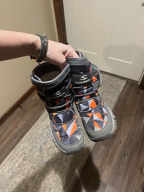 BODATU Boys Snow Boots Outdoor Waterproof Winter Kids Shoes customer photo 2