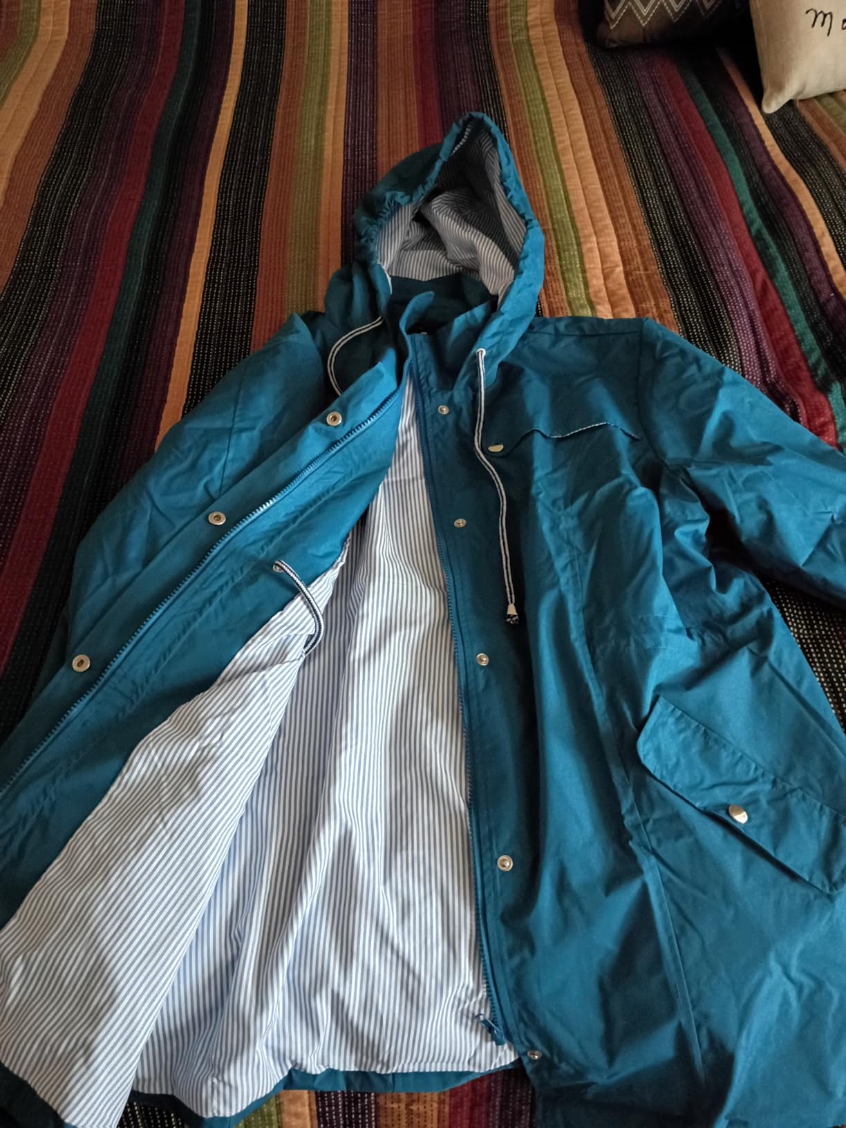 Raincoat Women Waterproof Long Hooded Trench Coats Lined Windbreaker Travel Jacket S-XXL customer photo 1