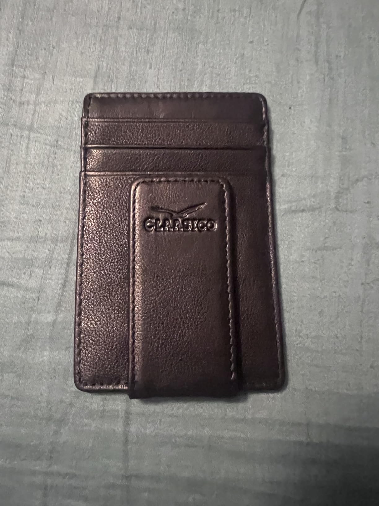 Claasico Men’s Leather Money Clip Wallet – RFID Blocking Strong Magnetic Clip customer photo 2