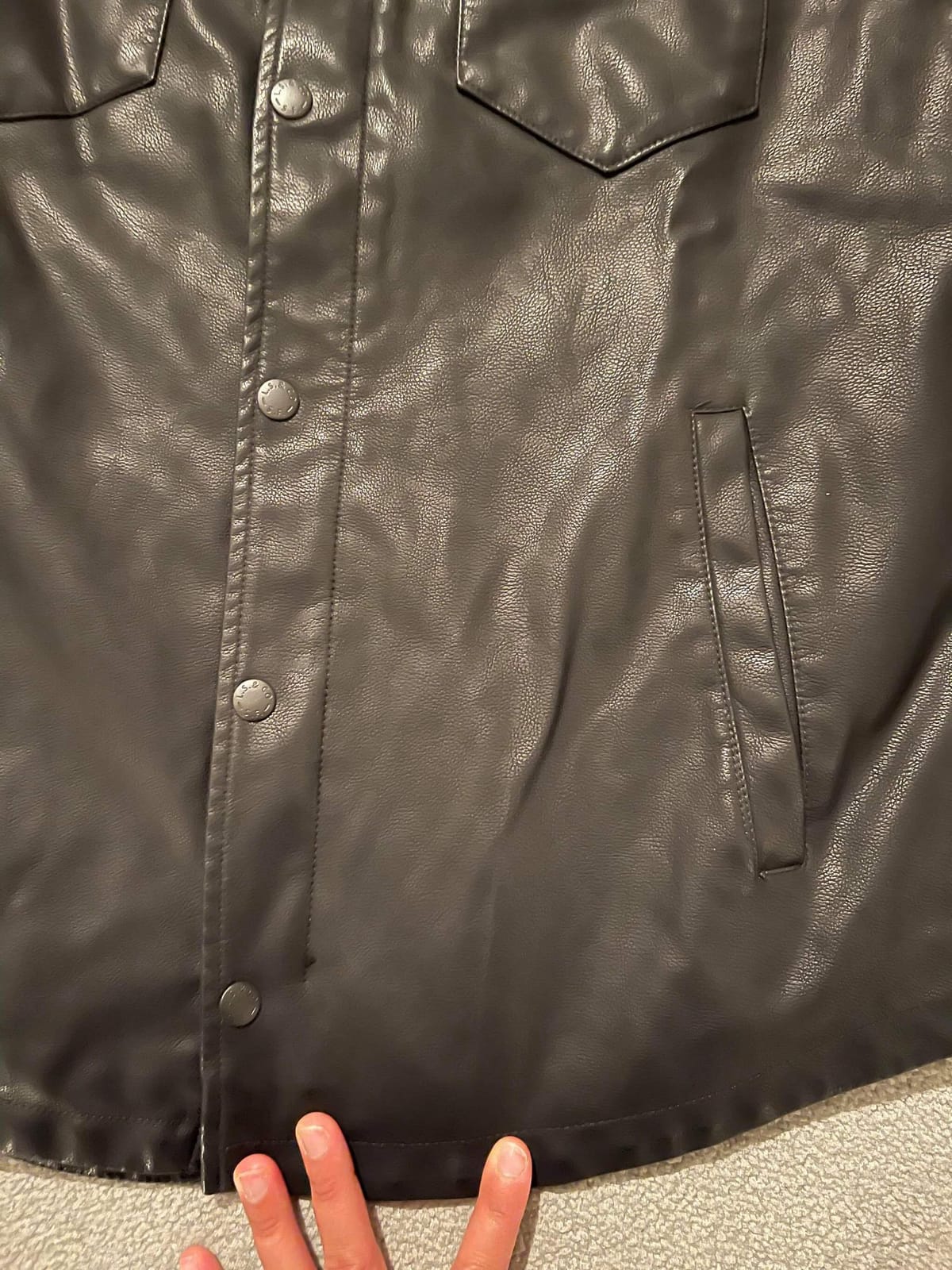 Levi's Men's Faux Leather Shirt Jacket customer photo 1