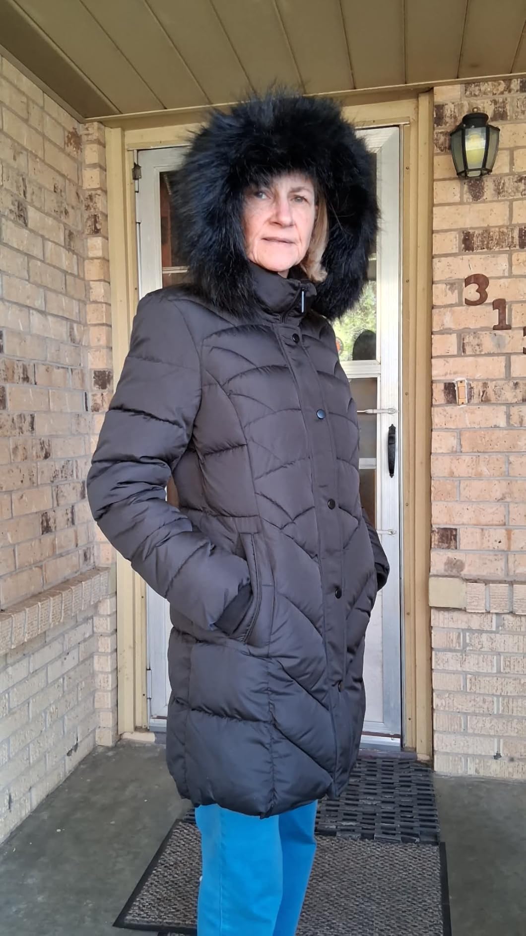 BINACL Women's Winter Warm Thicken Long Outwear Pockets Coat Parka Jacket XS-3XL customer photo 2