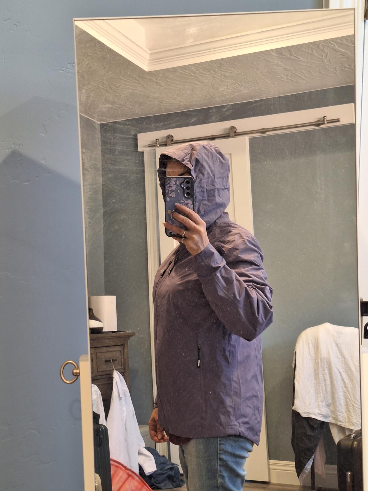 Outdoor Ventures Packable Rain Jacket Women Waterproof Raincoat with Hood customer photo 1