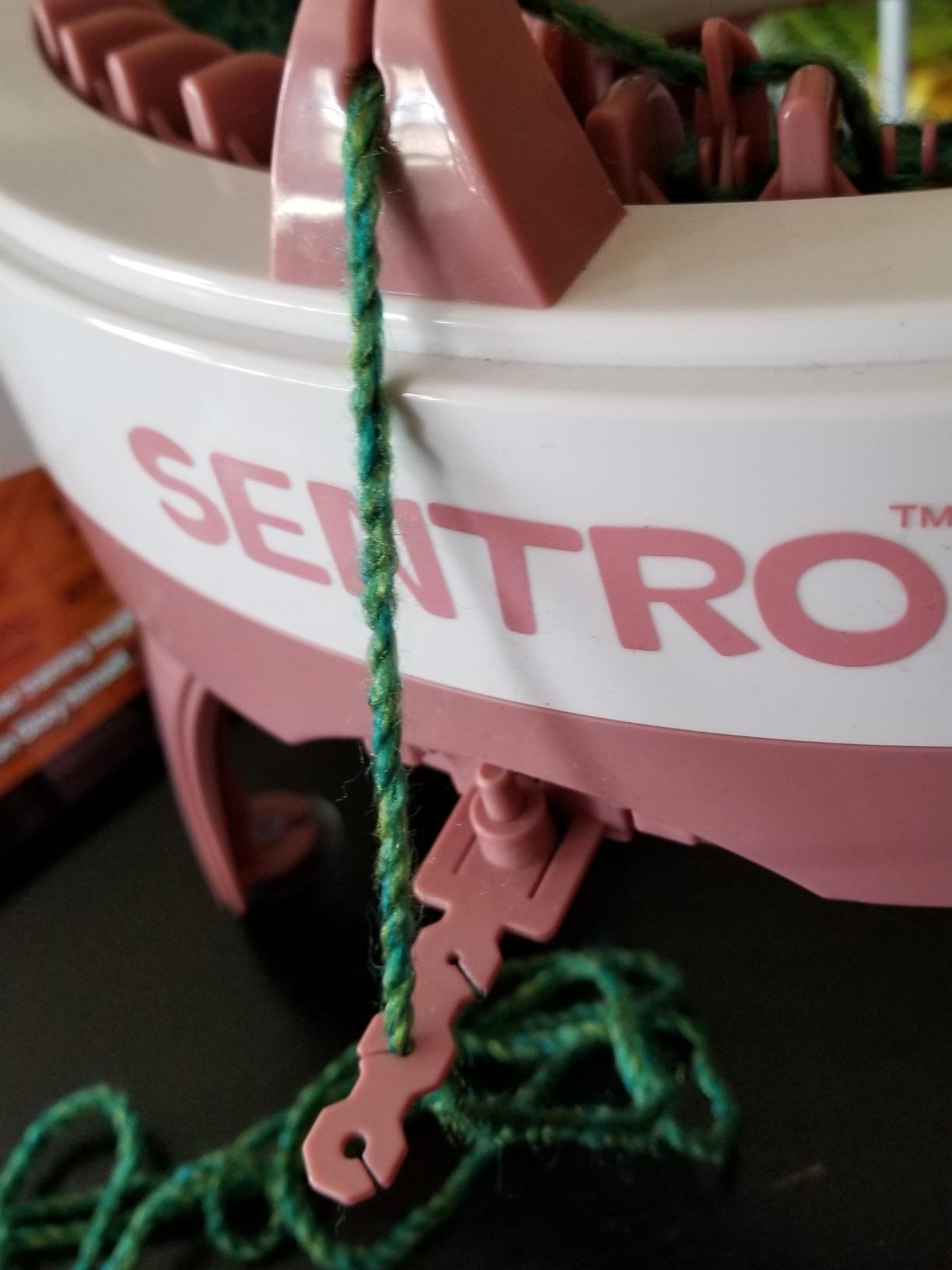 SENTRO 48 Needles Knitting Machine, Smart Crochet Machine with Plain/Tube Weave Conversion Key,Highly Efficient DIY Yarn Maker for Beginners, Knitting Enthusiasts (48Pink) customer photo 1