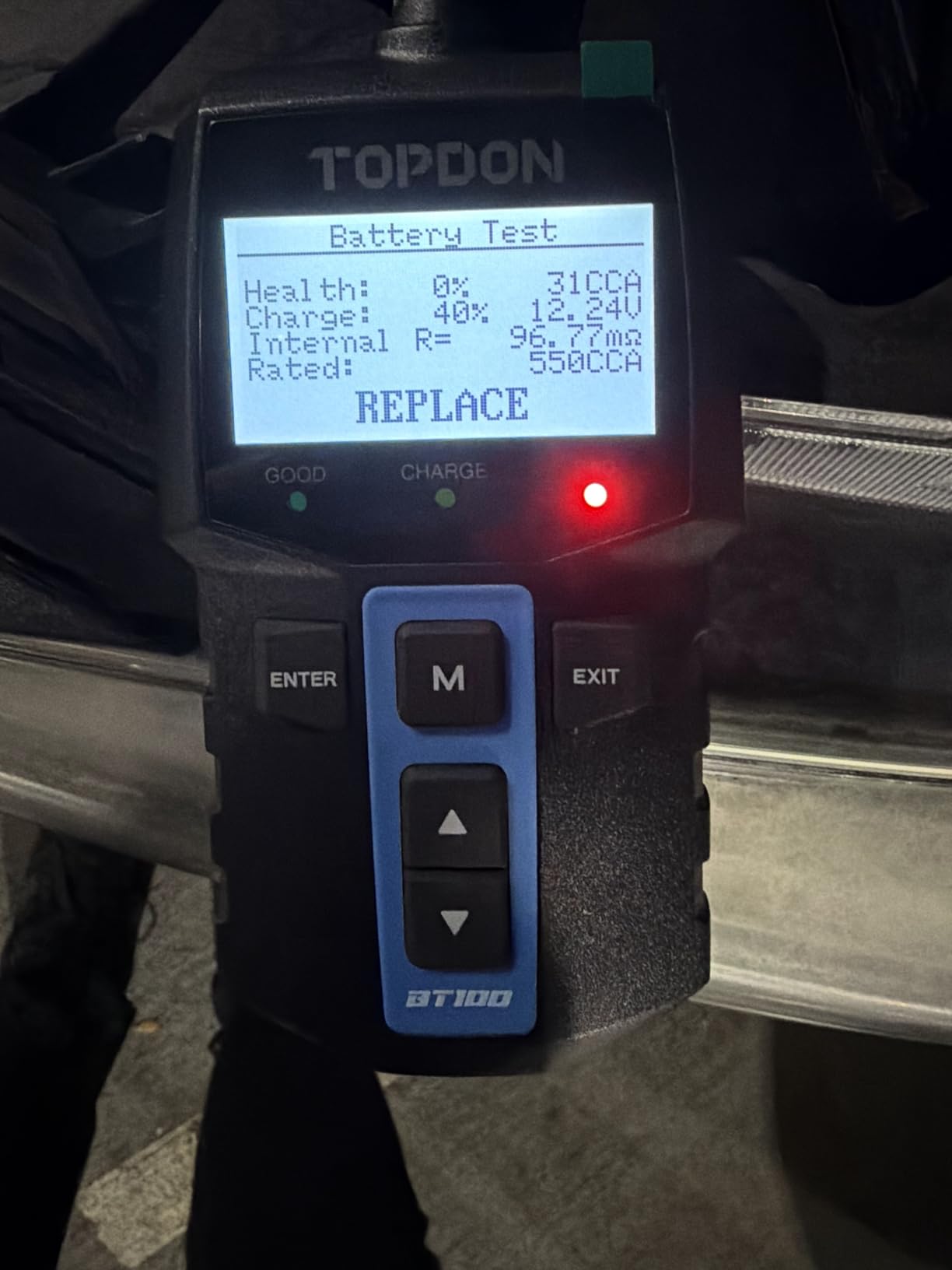 TOPDON BT100 12V Car Battery Tester, Automotive Battery Load Tester customer photo 2