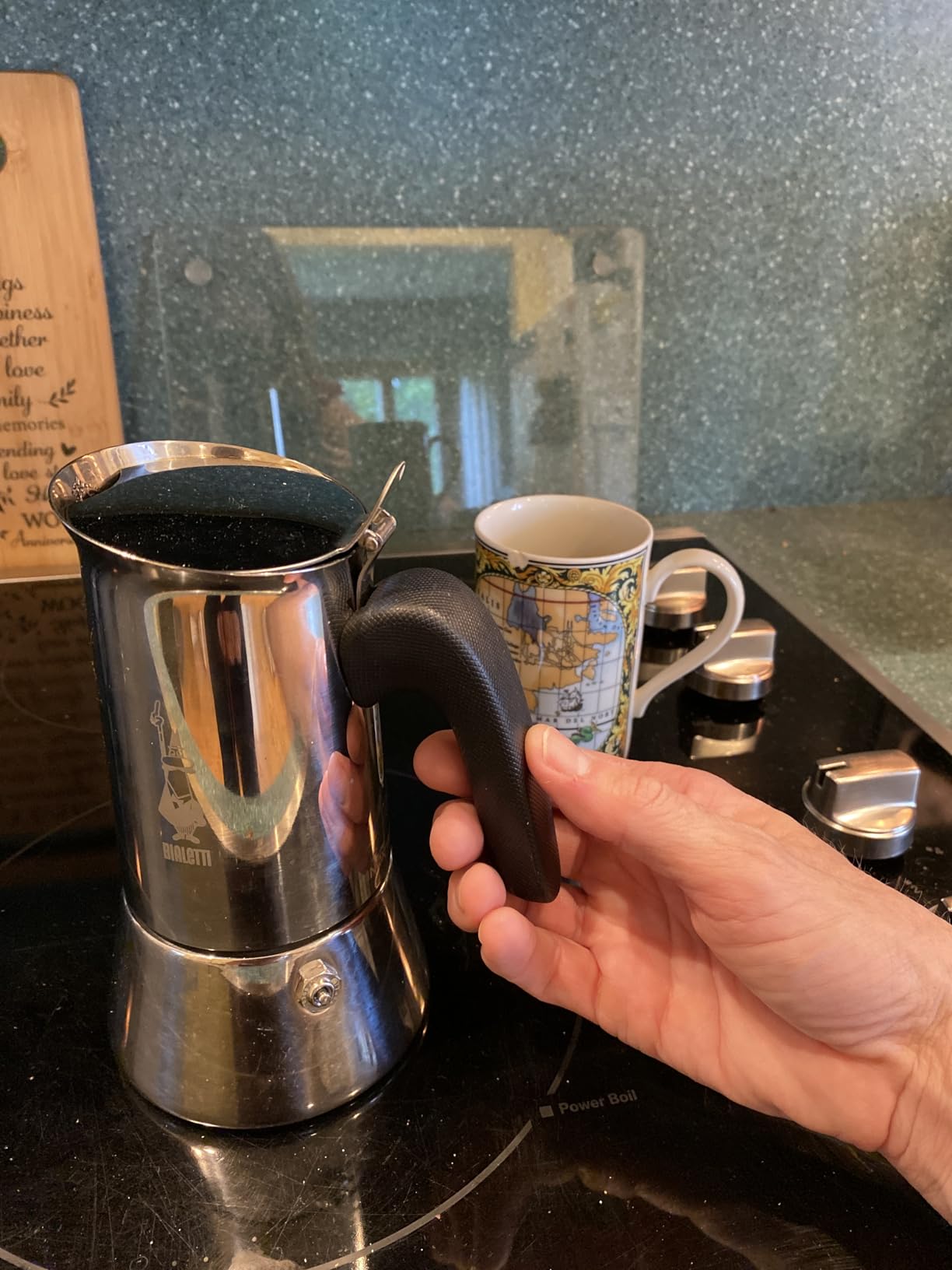 Bialetti - Venus Induction, Stovetop Coffee Maker, Suitable for all Types of Hobs, Stainless Steel, 6 Cups (7.9 Oz), Silver customer photo 2