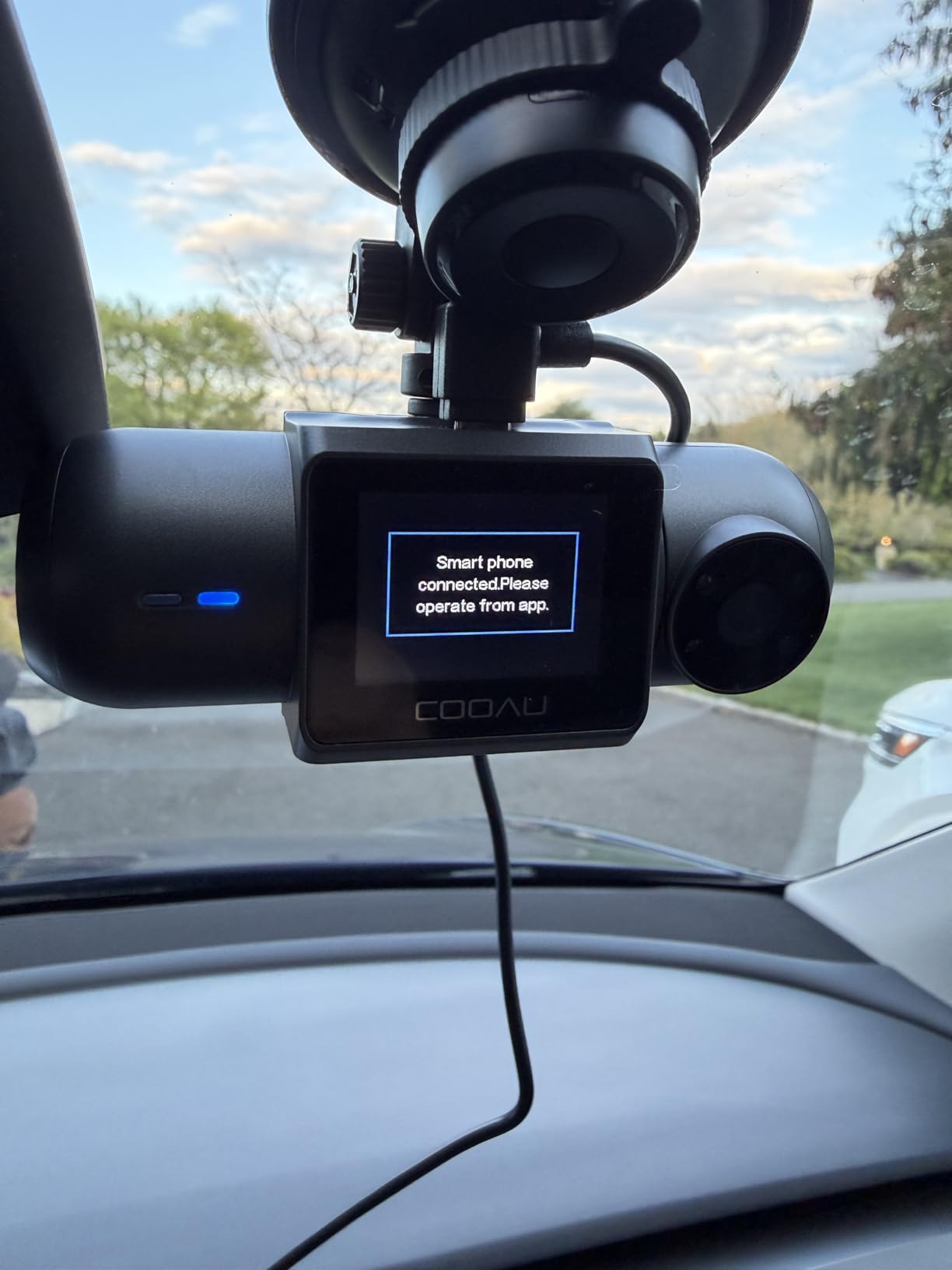 COOAU D30S 4K Dash Cam with GPS Wi-Fi, Front and Inside Dual 2.5K 1080P, Uber Car Camera with Infrared Night Vision, Supercapacitor, 4 IR LEDs, G-Sensor, Parking Mode, Loop Recording customer photo 2
