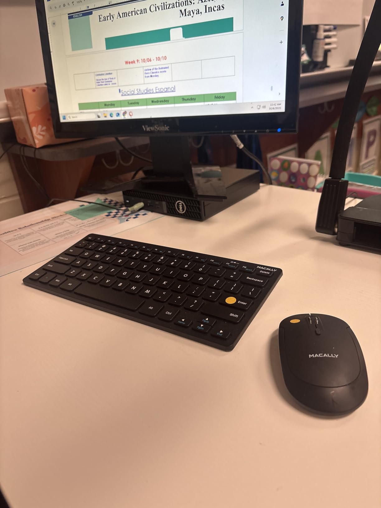 Macally Small Wireless Keyboard and Mouse Combo - Quiet Productivity Duo - 2.4G Wireless Compact Keyboard and Mouse for PC - 78 Key Mini Keyboard and Mouse with Slim Body, Click Buttons, & 3 DPI Modes customer photo 2