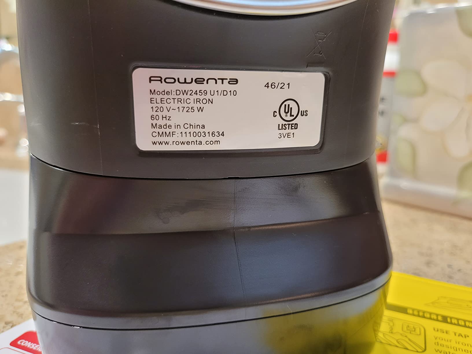 Rowenta AccessSteam Cordreel Steam Iron for Clothes, Anti-Drip Protection, Clothes Iron with Steamer, DW2459U1 customer photo 1