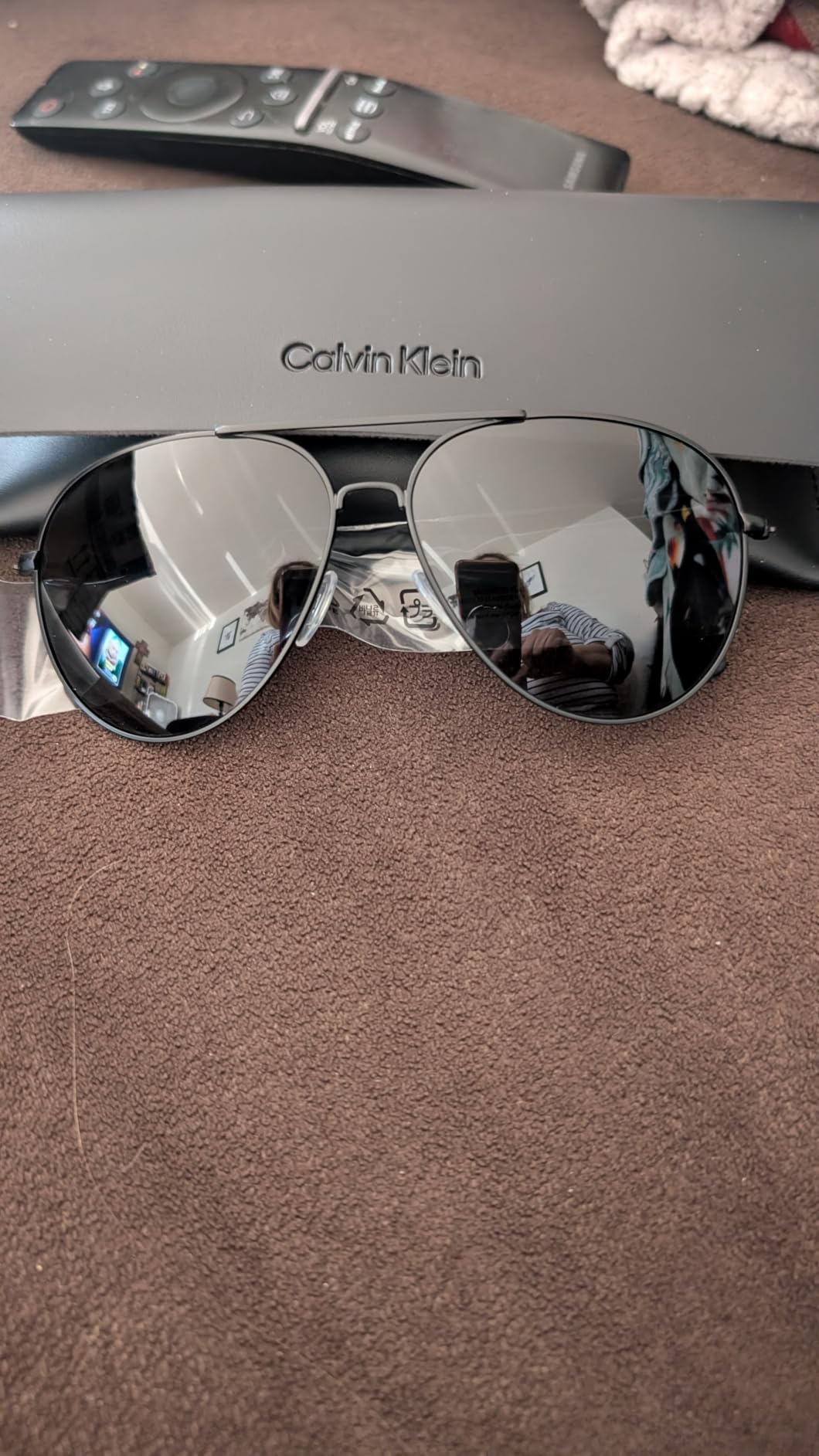 Calvin Klein unisex-adult Ck19314s Aviator Sunglasses customer photo 2