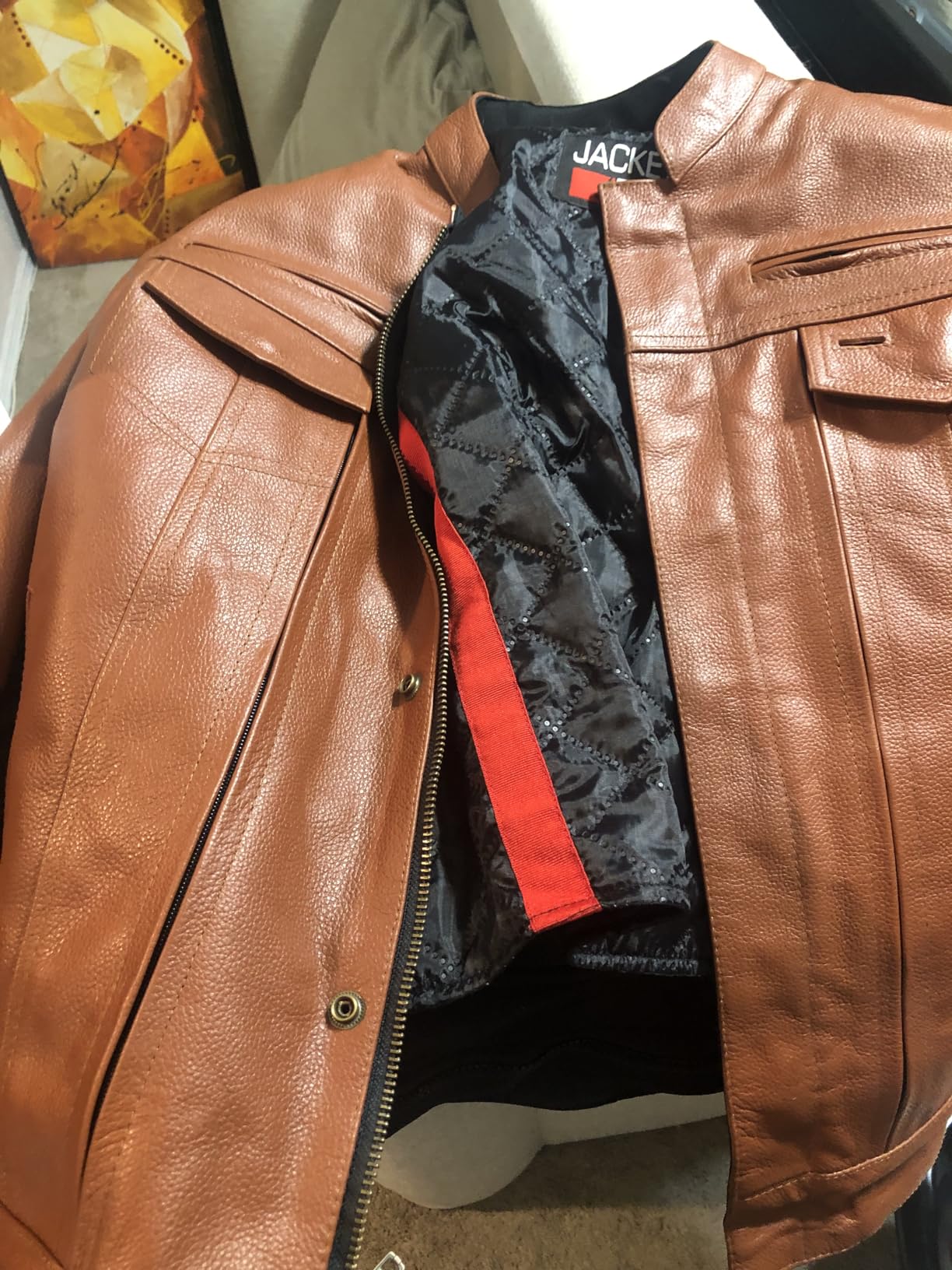COMMUTER Men's Motorcycle Jacket Premium Buffalo Leather CE Armor Black XL customer photo 1